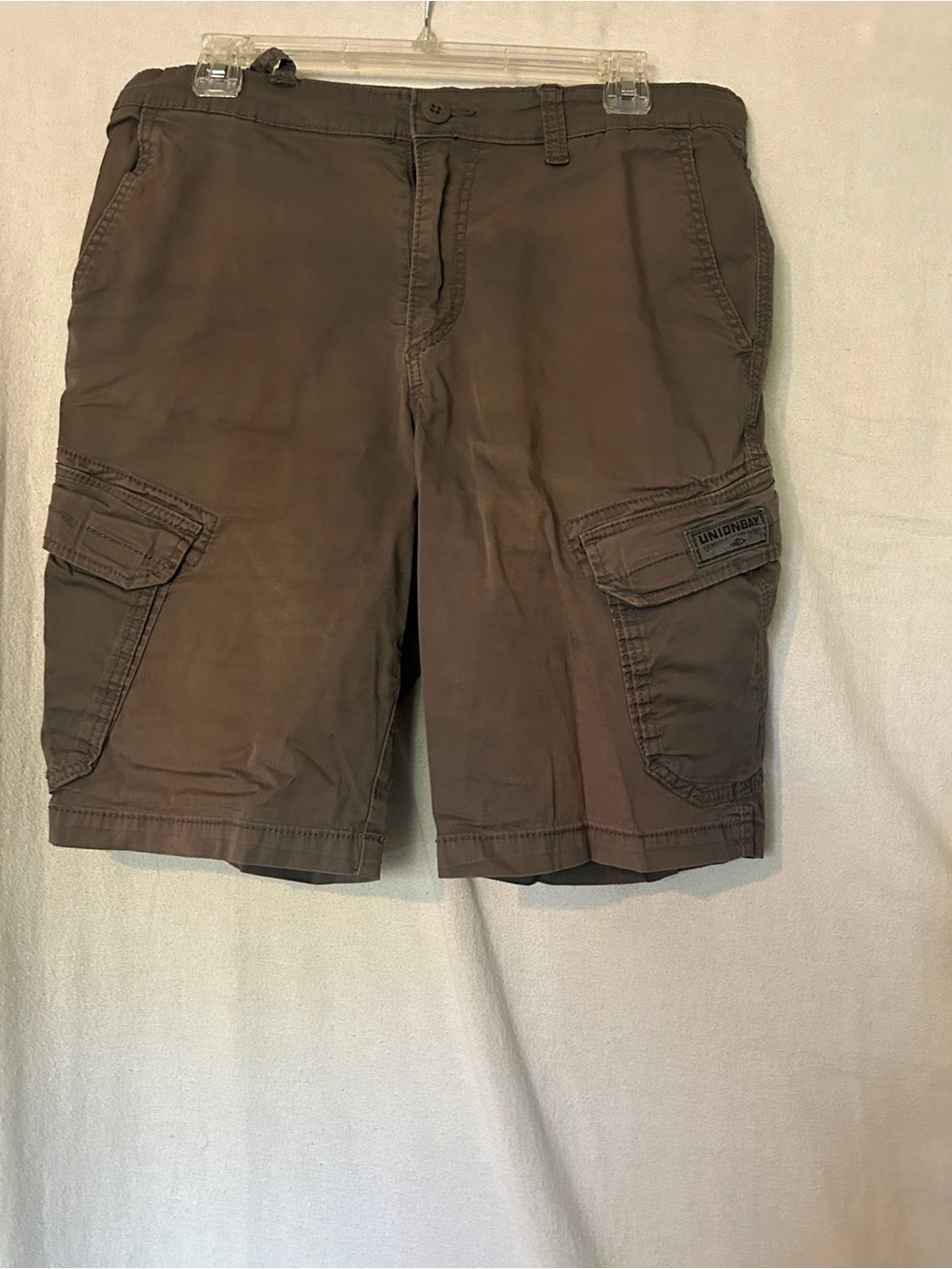 UNIONBAY Men's Olive Brown Cargo Shorts
